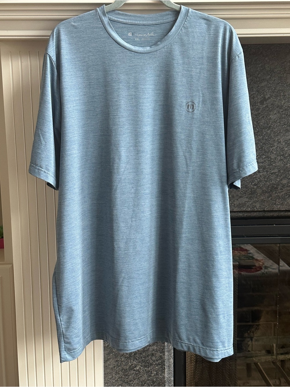 Travis Mathew Men's Sky Blue Short Sleeve Performance Tee